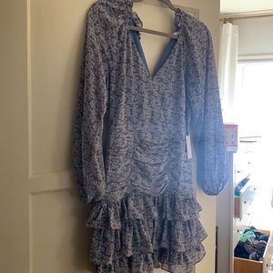 ASTR the label blue multi floral dress